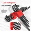 Torx Hex Key Set: 6-Point Screwdriver & Wrench Set with Extended Ball and Flat Head