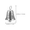 DIY Miniature Bells for Crafts Silver Alloy 12Pcs for Jewelry Making