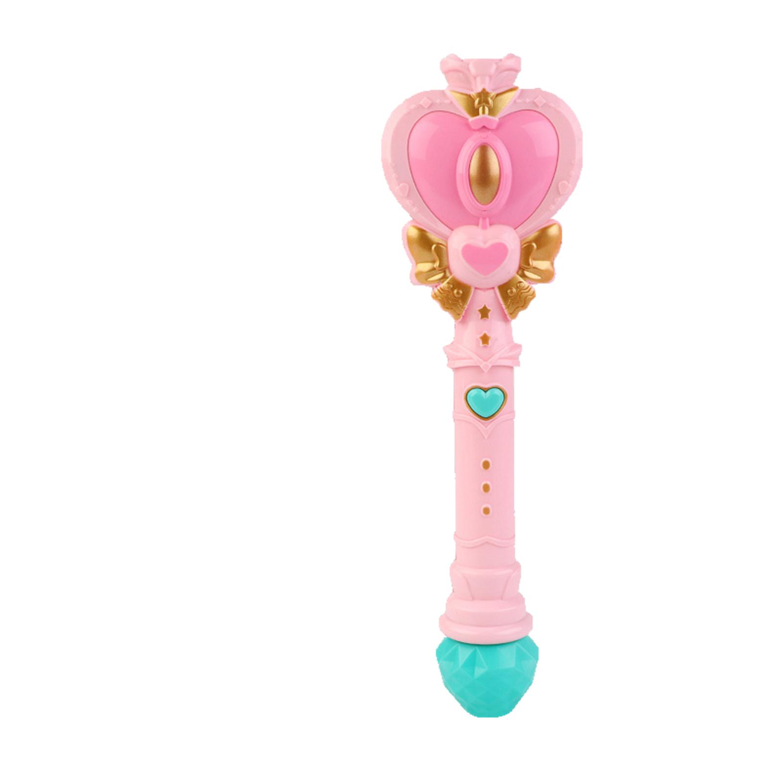 

Bubble Wand, Princess Heart-shaped Bubble Machine With Light, Outdoor Toy Gift,2 Bottles Of 100ml Bubble Solution One Size розовый