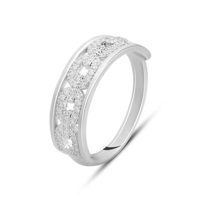 Silverring med cubic zirconia, produktvikt 2,18 g (2144595)