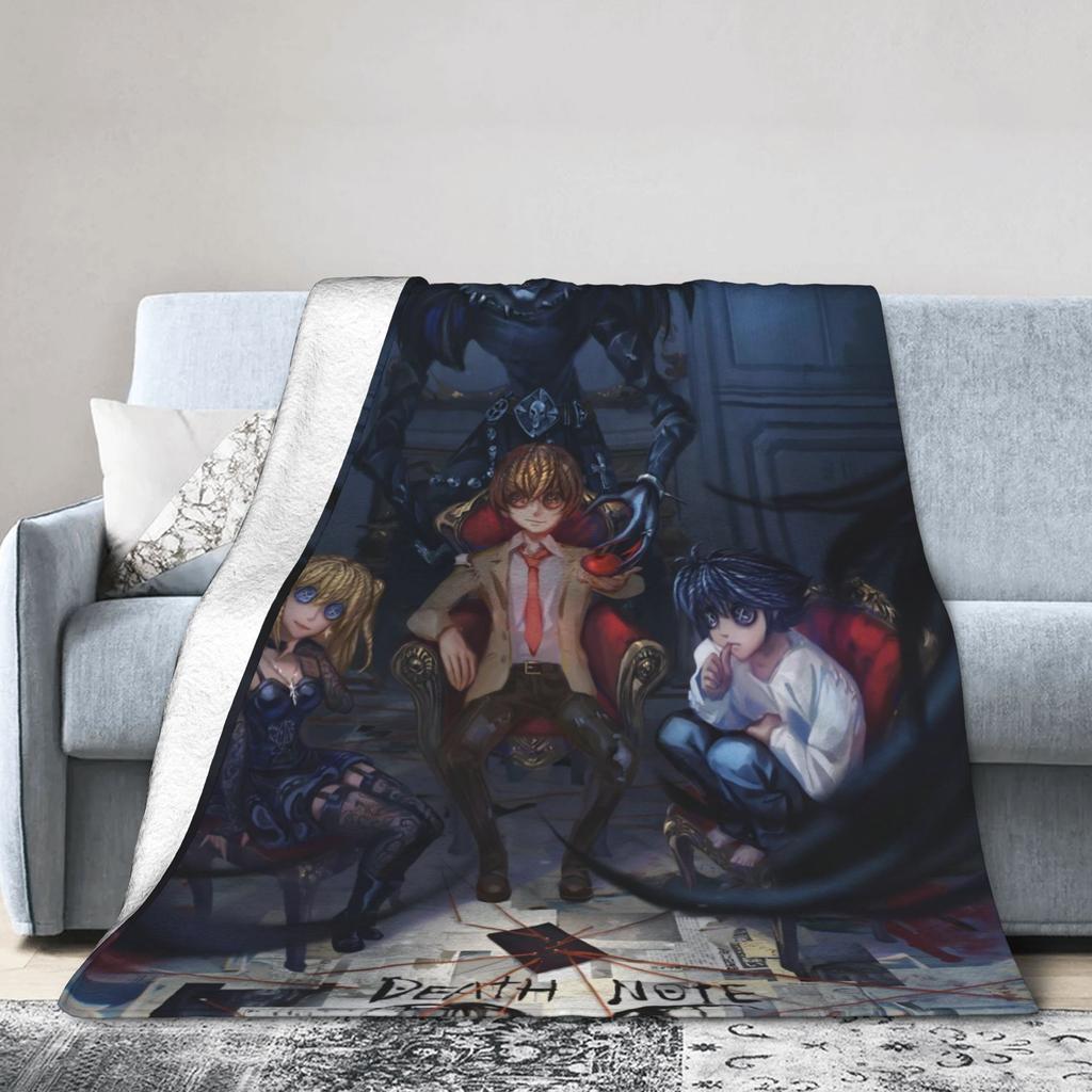 Death notes  Blanket Quality Super Soft  Bedding Throws Winter Students Couch Chair Comfortable Bedspread