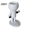 Dumbbell Figure Planter Fun Workout Planter, Modern Resin Treadmill Runner Plant Pot, Black And White Body Builder Holder, Cute Head for Succulents