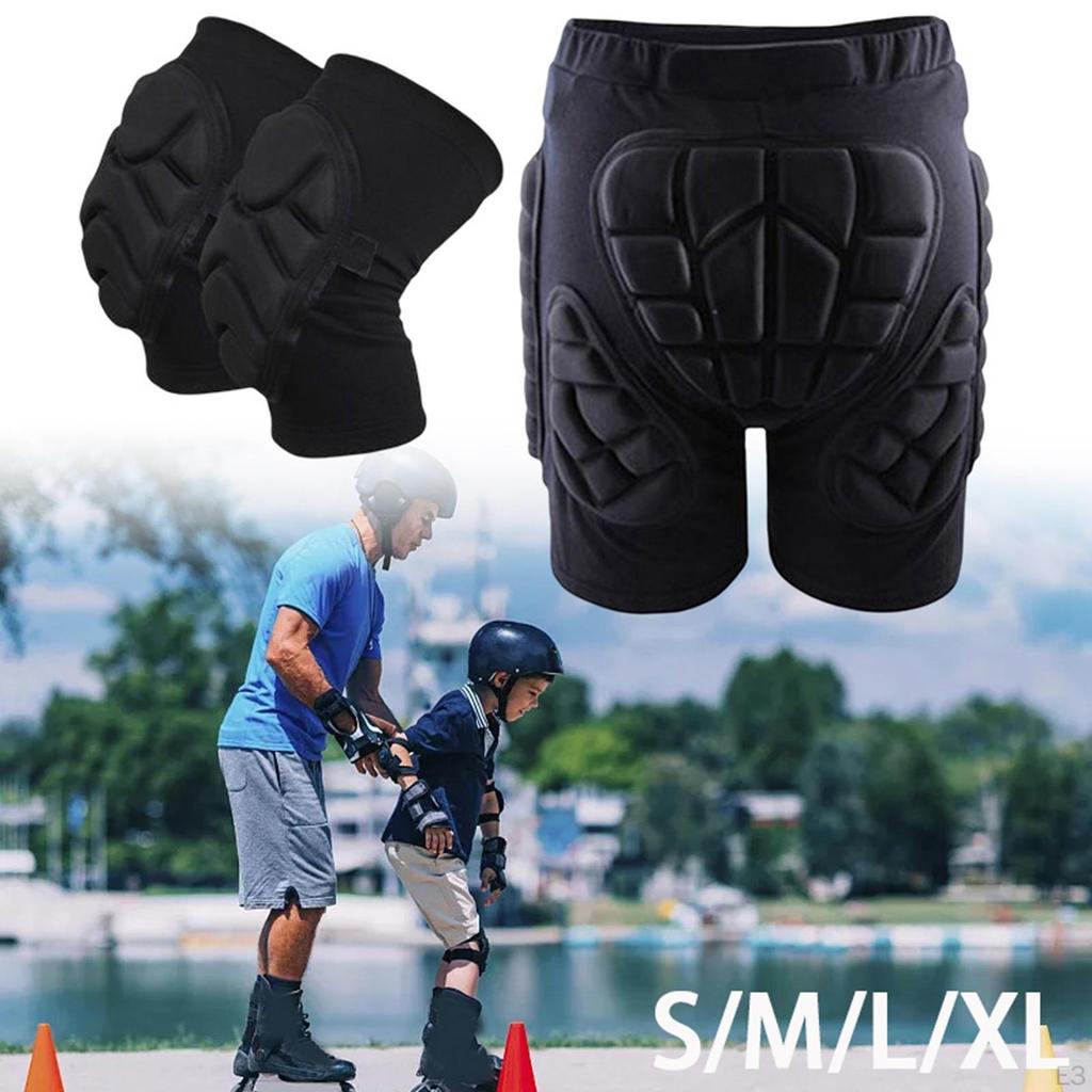 Hip Pad Protective Gear Padded Shorts for Skiing Men Women
