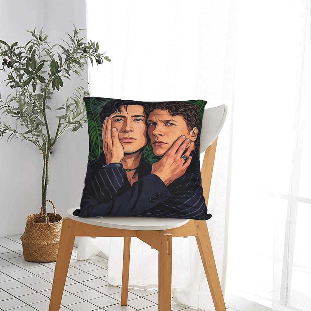 Connor Storrie And Hudson Williams From Heated Rivalry Pillow Cover Novelty Pillow Case For Sofa Home Decor Soft Pillowcases