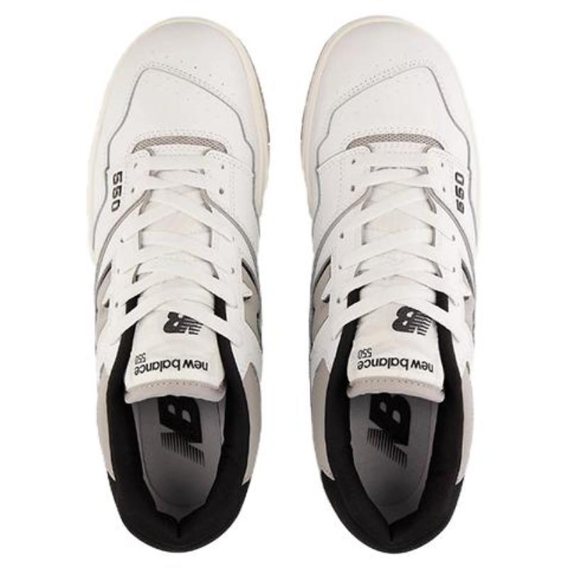 New Balance 550 White Concrete Black Sneakers BB550NCL