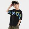 Boys' Letter Graffiti Cool-Feel Short Sleeve T-Shirt