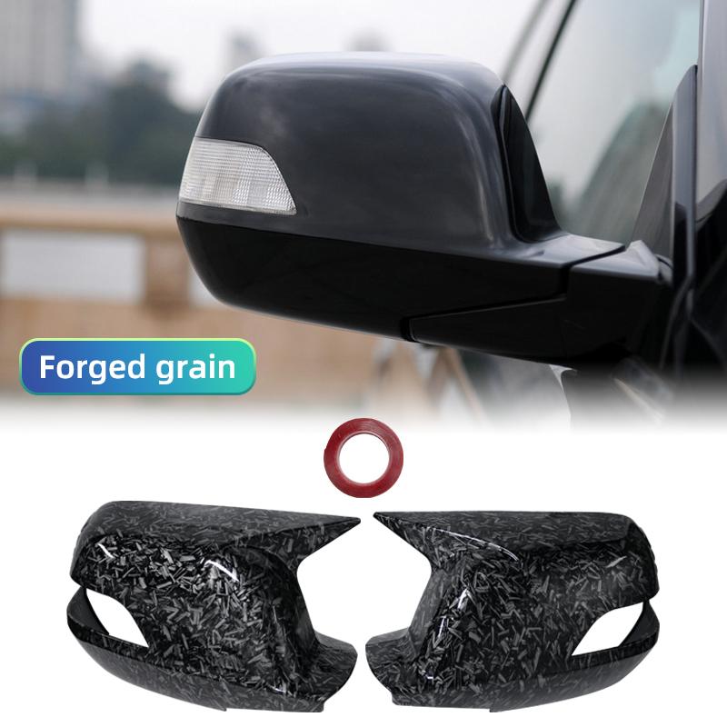 Horn Shape ABS Carbon Fiber Style Rear View Side Mirror Cover Rearview Caps For Honda CR-V CRV 2007-2011