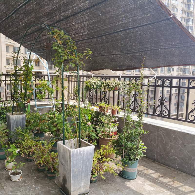 3Pin Black Sun Shade Net Anti-UV Garden Buildings Greenhouse Plant Sun Shelter Cover Balcony Shadow Mesh Gazebo Shading Awning