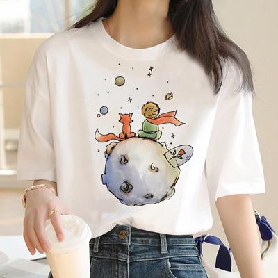 2024 Sommer Neu Kleiner Prinz Oberteil Damen Japanische Streetwear Anime T-Shirt Damen Streetwear