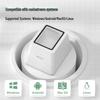 Deli 14971 White Barcode and QR Code Scanner