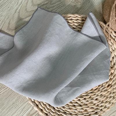 4 ADET Saf Keten %100 Peçeteler Bezler Yeniden Kullanılabilir 40x40cm Yumuşak Rahat Kumaş Düğün Doğum Günü Partileri için Mutfak Aksesuarları
