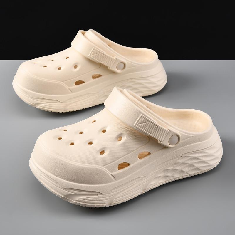 Summer hole shoes men's non-slip beach outdoor thick-soled bag head fashion versatile manufacturer