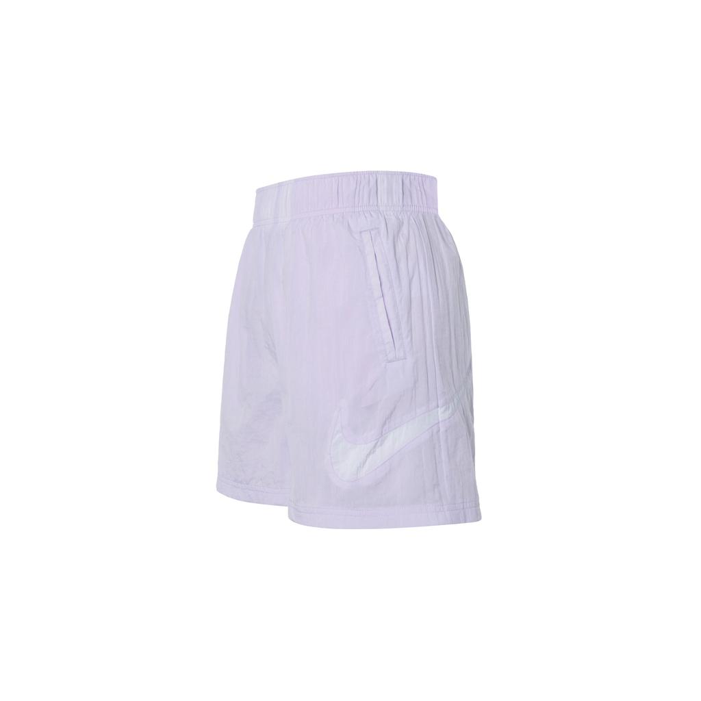 Nike Sportswear Essential Solid High-Waist Loose-Fit Woven Shorts Women Bottoms Mist-Purple DM6740-511