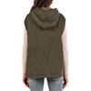 Women's Winter Tank Top Sleeveless Lightweight Stand Collar Zip Solid Quilted Vest