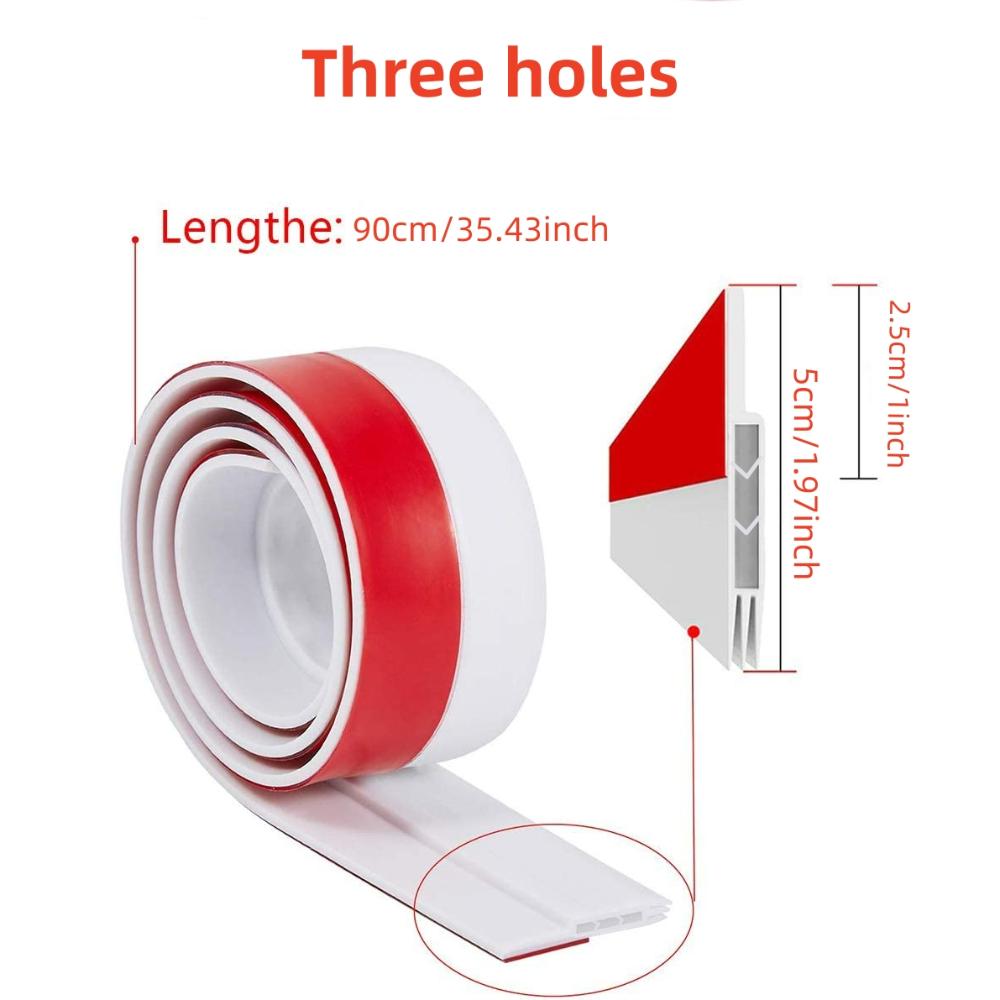 Kapı Altı Rüzgar Kesici Ayarlanabilir Hava Şeridi Soğuk Yalıtımı İçin Kapı Contası Kapı Altı Süpürgelik Engelleyici Gürültü