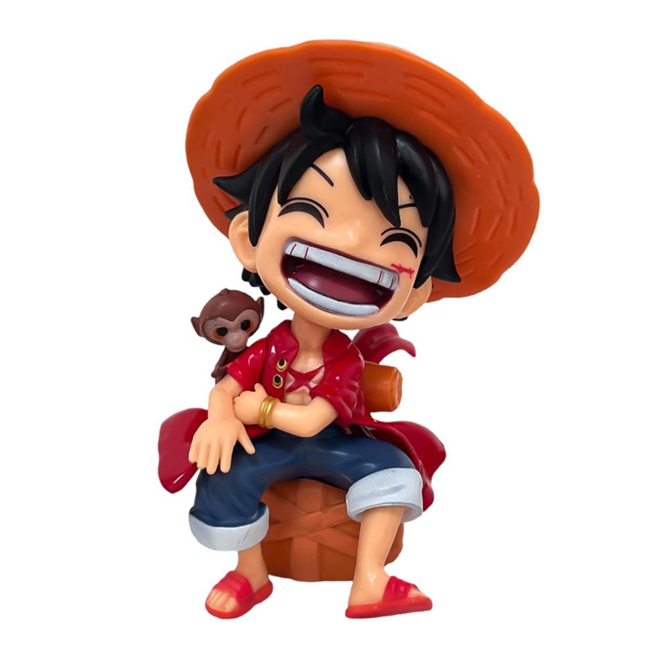 Hot 12-15cm Anime ONE PIECE 6pcs Set Monkey D Luffy Roronoa Zoro Action Figure Movie Model Toy Birthday Christmas Gift