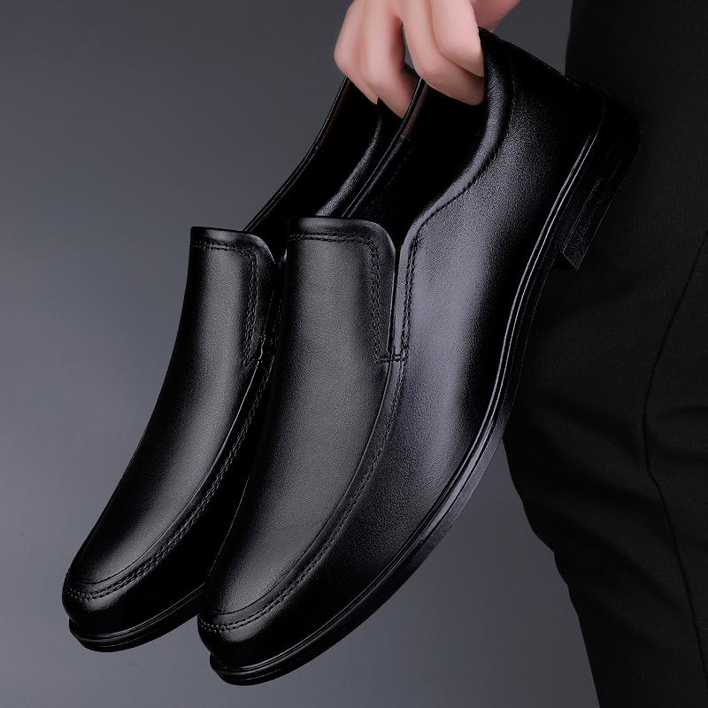Fashion Non-Slip Lightweight Casual Shoes Classic Designer Flats Men's Genuine Leather Loafers for Men Fashion Comfortable Walking Shoes