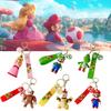 Princess Peach Keychain Super Mario Bros Nintendo Pendant Bag Charm