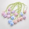 20 Tulip Ribbon, Simulated Flower Bow Ribbon, Hairpin Jewelry Additions, Clothing Bag Belt Additions, For Gift Packaging