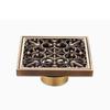 Filtro de cubierta de desagüe de suelo cuadrado europeo desodorizante desagüe de suelo antiguo cepillado accesorios de ducha para baño desagüe de lavabo