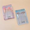 7-teiliges Make-up-Pinselset mit Nylonborsten: Tragbare Mode-Pinsel für Puder & Lidschatten