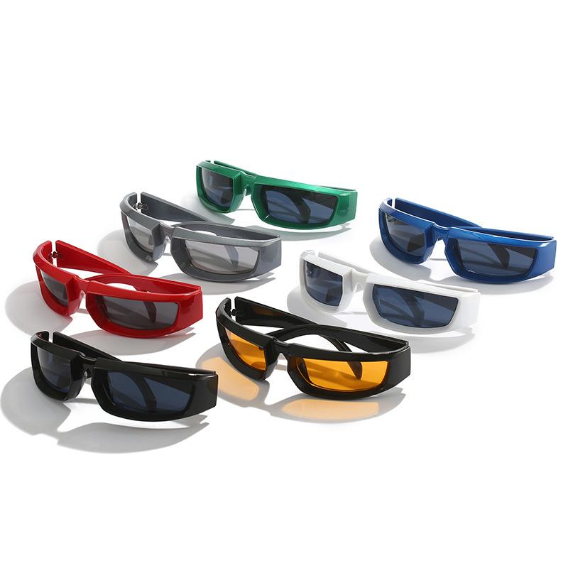 Personalized Millennium Square Sports Glasses YK Technology Sense Silver Sunglasses Quality