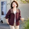 Stylish Plaid Hooded Jacket for Middle-Aged Women - Age-Reducing Spring Fashion