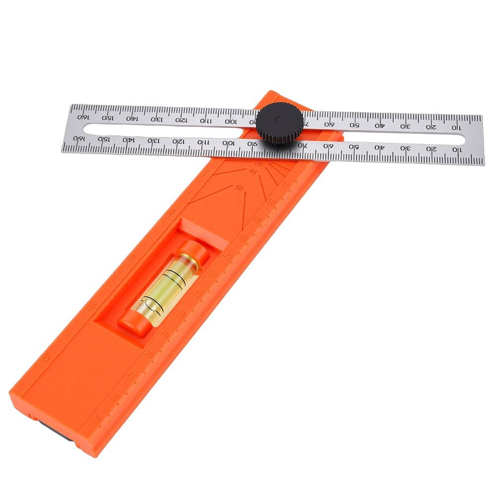 Adjustable Positioning Adjustable Protractor Tool Level Gauge Marking Protractor For Carpentry