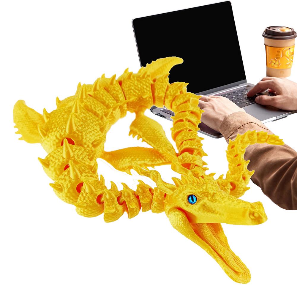 3D Printed Dragons 3D Dragons With Flexible Joints Full Articulated 3D Printed Dragon Fidget Toys For Adults Boys Kids