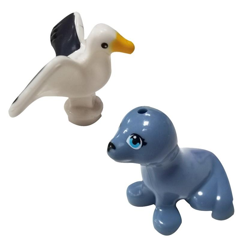 Niedliche Tiere, Vögel, Adler, Falke, Geier, Phönix, Chamäleon – Figuren, MOC-Bausteine, Spielzeug für Kinder, Geschenke, DIY-Spielzeug, Tierteile