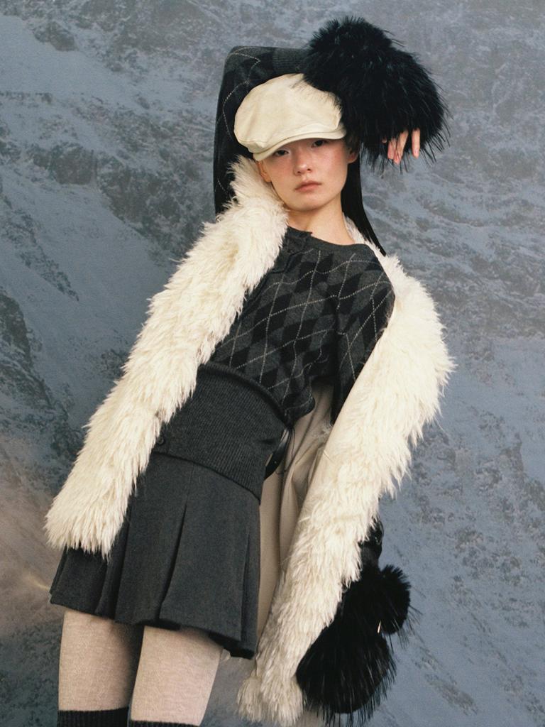Eosseomnijeu Classic Hunting Cap_Leather Cream