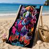 Clown Horror Beach Towel, Microfiber Beach Towel, Perfect For Pool, Beach, Travel, Home Decor Beach Party Fan gifts