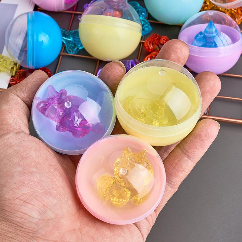 50mm Transparent Crystal Gashapon Ball for Toy Machines, Gift Balls, Amusement Machines, and Easter Egg Prizes.