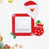 Cartoon Christmas Switch Stickers Cute Christmas Wall Decals Light Switch Decals  Party Favors