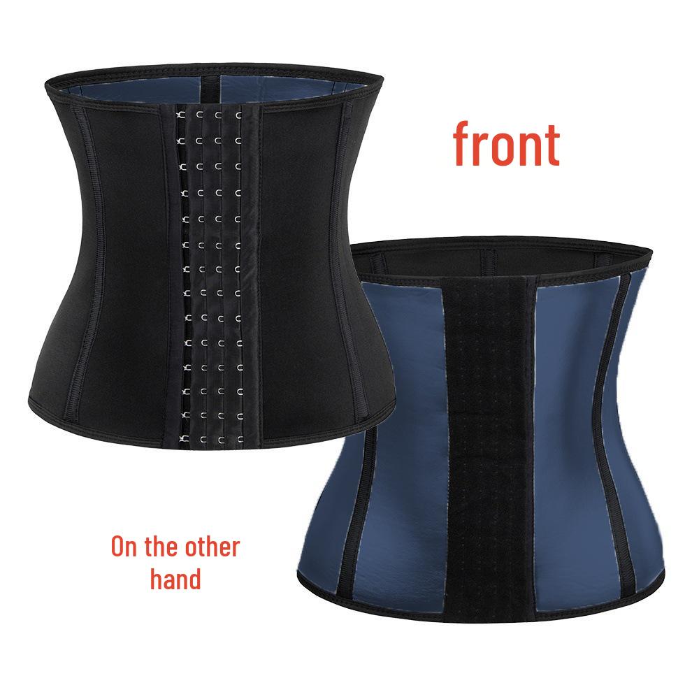 Men's Sports Fitness Waist Trainer - Extreme Sweat Abdominal Binder with Boned Hook and Eye Tummy Control Belt