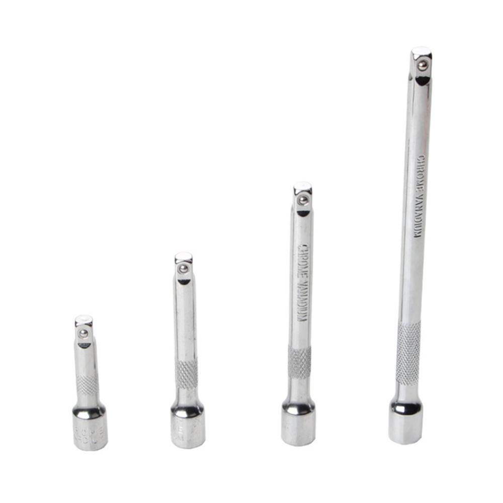 STONEGO 4Pcs/Set Chrome Vanadium Steel Socket Extension Bar Set Drive Socket Quarter Inch Extension Bar Set