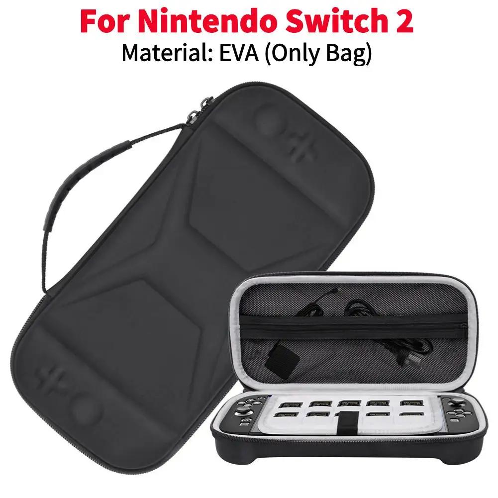 Carrying Case for Nintendo for Switch 2 Carrying Bag Shockproof Zipper Handbag Anti-drop with Game Card Slots Games Accessories