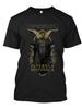 Septicflesh Officially Licensed Infernus Sinfonica Greek Music T-Shirt - Black Bohemian Golden Goat Head & Greek Logo Print, 100% Cotton Soft Breathab