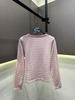 Trendy Brand Autumn Stripe Jacquard Knit Top - Round Neck, Long Sleeve, Versatile Loose Fit