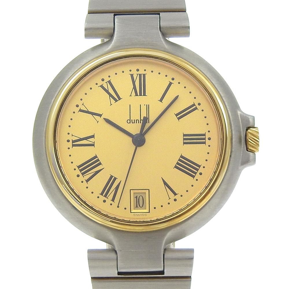 Dunhill Millennium Watches goldDial Stainless Steel/Plated Gold Quartz Analog display mens Used