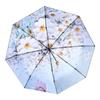 Hua Wen Sen 5-Fold Floral UV Protection Travel Umbrella