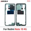 Tested For Xiaomi Redmi Note 10S 10 4G 5G Housing Middle Frame Case Middle Frame Bezel Plate Replacement Parts With Side Key