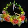 Nights Glow Color LED Flower Crown Diameter 18cm Multistyles Headband Garlands Flower Wreath Headband Wedding Baby Shower Decor