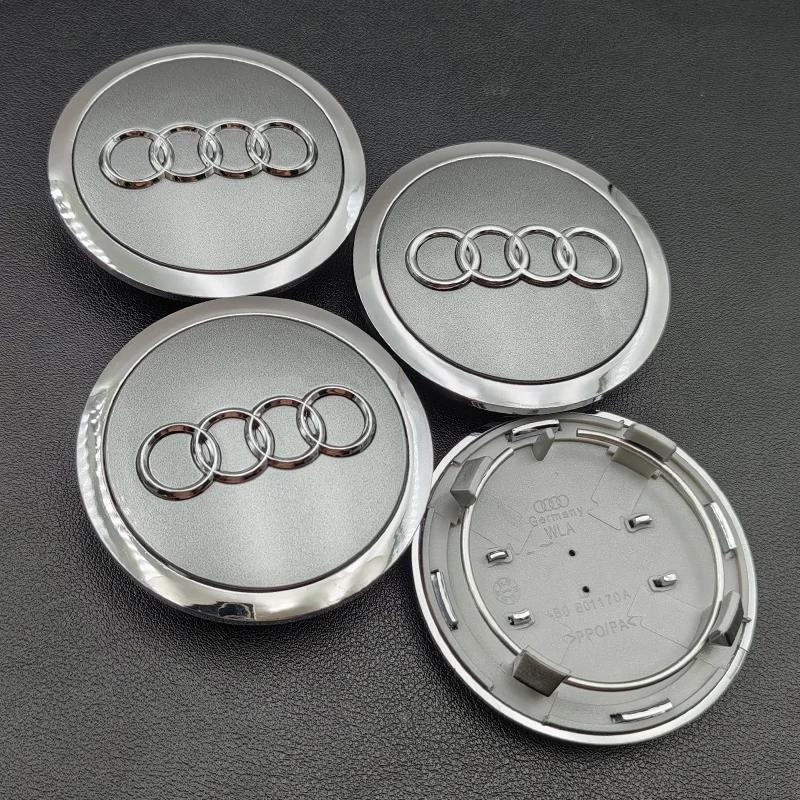 4Pcs 60 61 68 69 Car Wheel Center Hub Cap 4B0601170 For Audi A7 A8 S4 S6 A3 A3 A4 A5 A6 Rim Cover Emblem Stickers Accessories