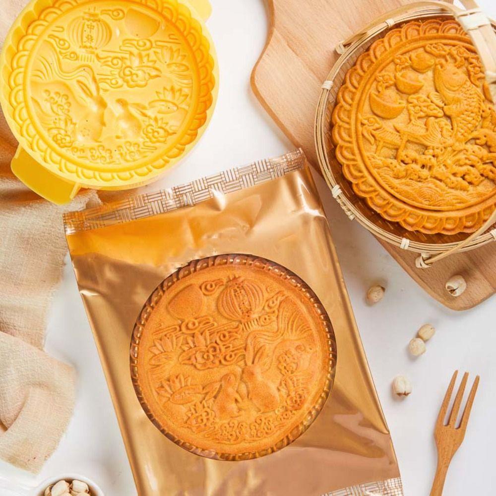 

Plastic Large Moon Cake Mold 600g Pastry Decoration Auspicious Mid-Autumn Festival A