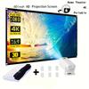 60-150 Inch Foldable Projection Screen Portable Polyester Display Fabric for Outdoor Movies Home Theater Office Meetings