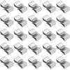 Yourkar 25 PCS Trailer Frame Wire Clips, 0.72"/18mm Steel Trailer Wiring Clips for Automotive Wires Management, Cable Organization for Boat Trailer,