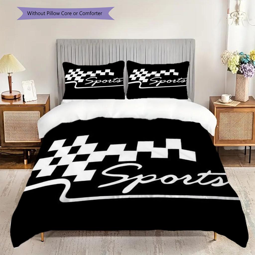Precision Bedding (1 * duvet cover + 2 * pillowcase, without core) 2D Flat Soft and comfortable Duvet cover and pillowcase Bedding set
