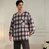 Higher Quality Thickened Warm Flannel Plus Size Men Pajamas Fall and Winter Nightwear Striped Sleepwear Homewear