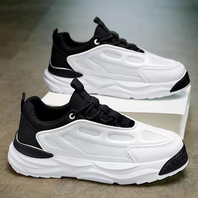 Klobiger Sneaker für Herren Sommer Mesh Atmungsaktiv Luxus Laufschuhe Mode Gestreiftes Design Casual Zapatillas Sports Sneakers